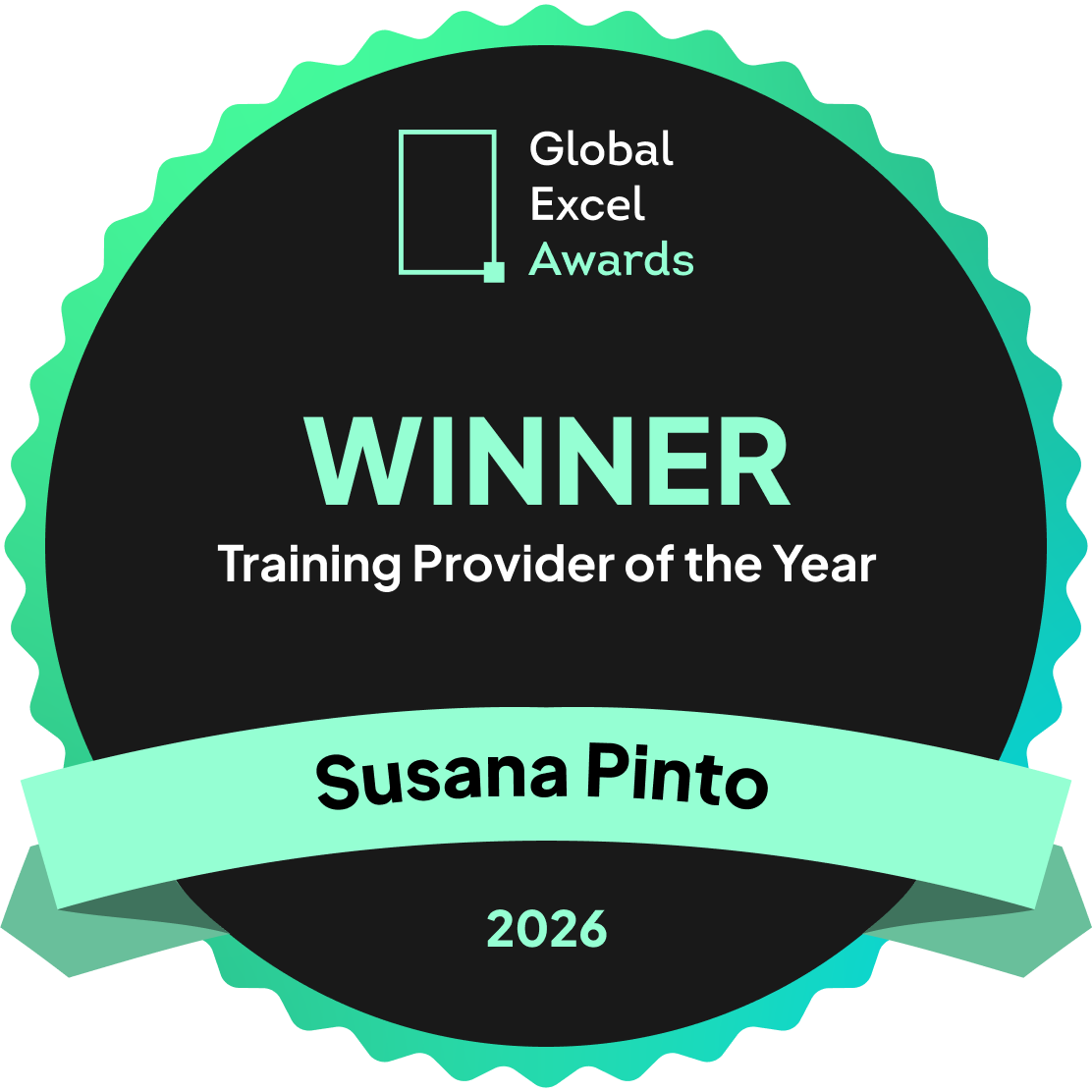 Selo Global Excel Awards 2026 — Training Provider of the Year, Susana Pinto